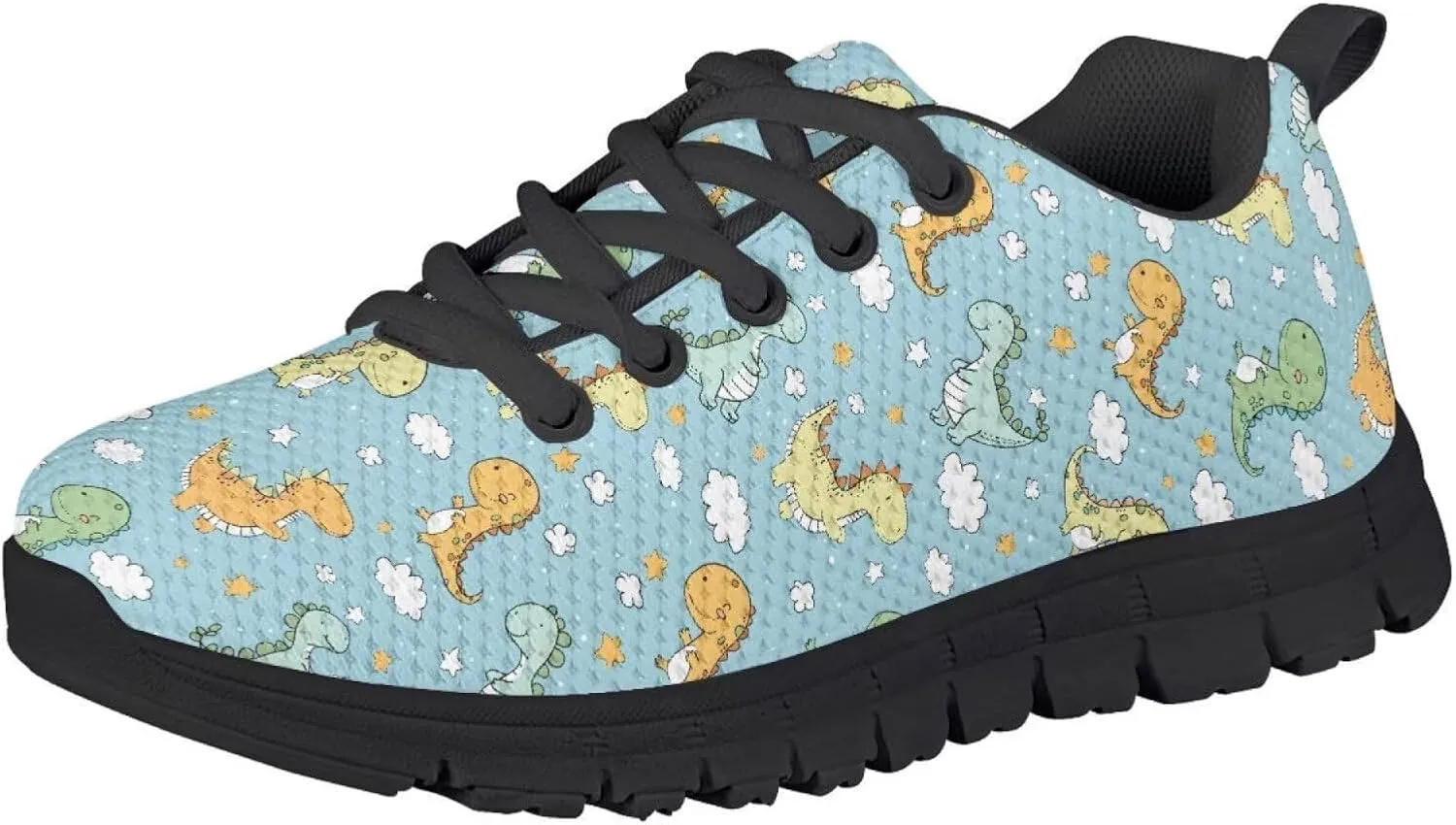 SYtrade Kids Casual Running Sports Shoes for Girls Black Sole Walking Lightweight Gym Sneaker