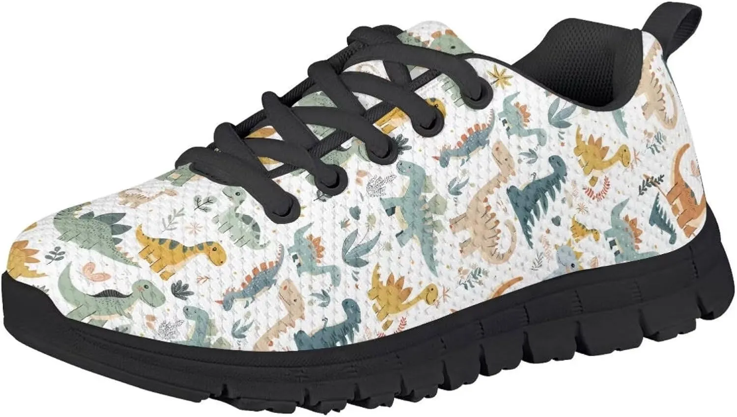 SYtrade Kids Casual Running Sports Shoes for Girls Black Sole Walking Lightweight Gym Sneaker