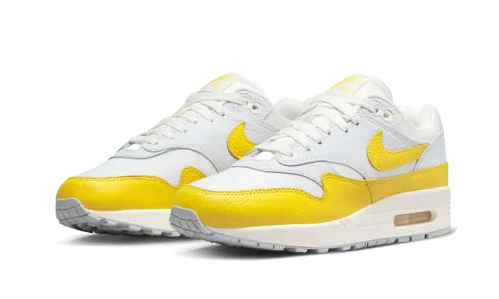 Nike Air Max 1 White Bright Yellow Stylish Fit