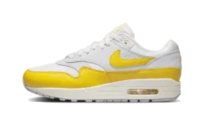 Nike Air Max 1 White Bright Yellow Stretchable Fabric