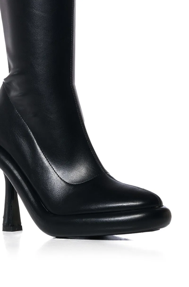 TARROW-BLACK STILETTO BOOTIE