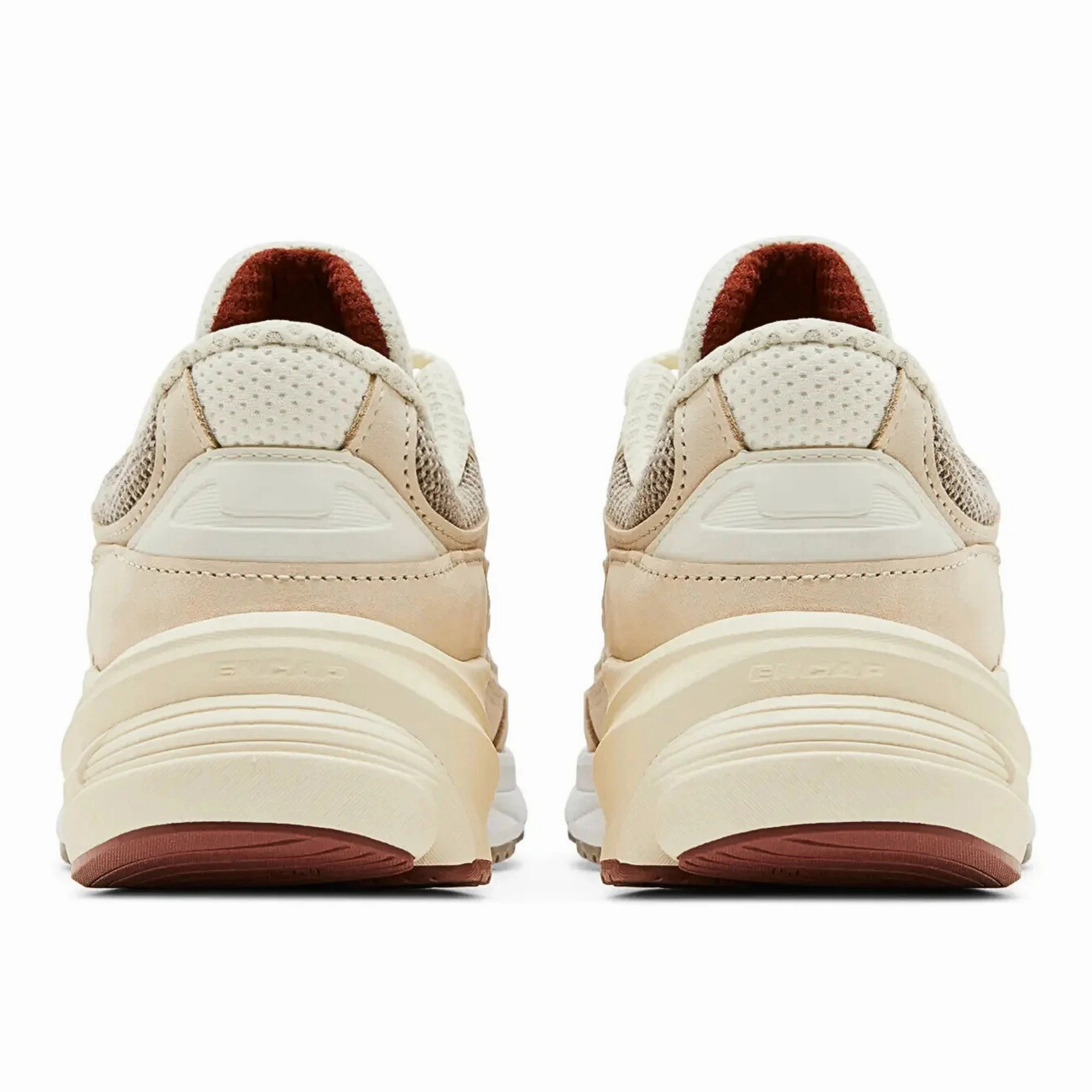 Textured Insole Cushioned Upper New Balance Loro Piana x 990v6 'Raw Cashew