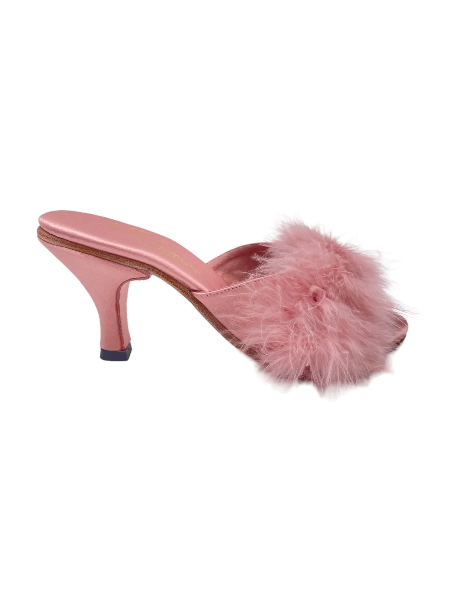 The Kit Vintage 1950's Style Marabou Feather Heel