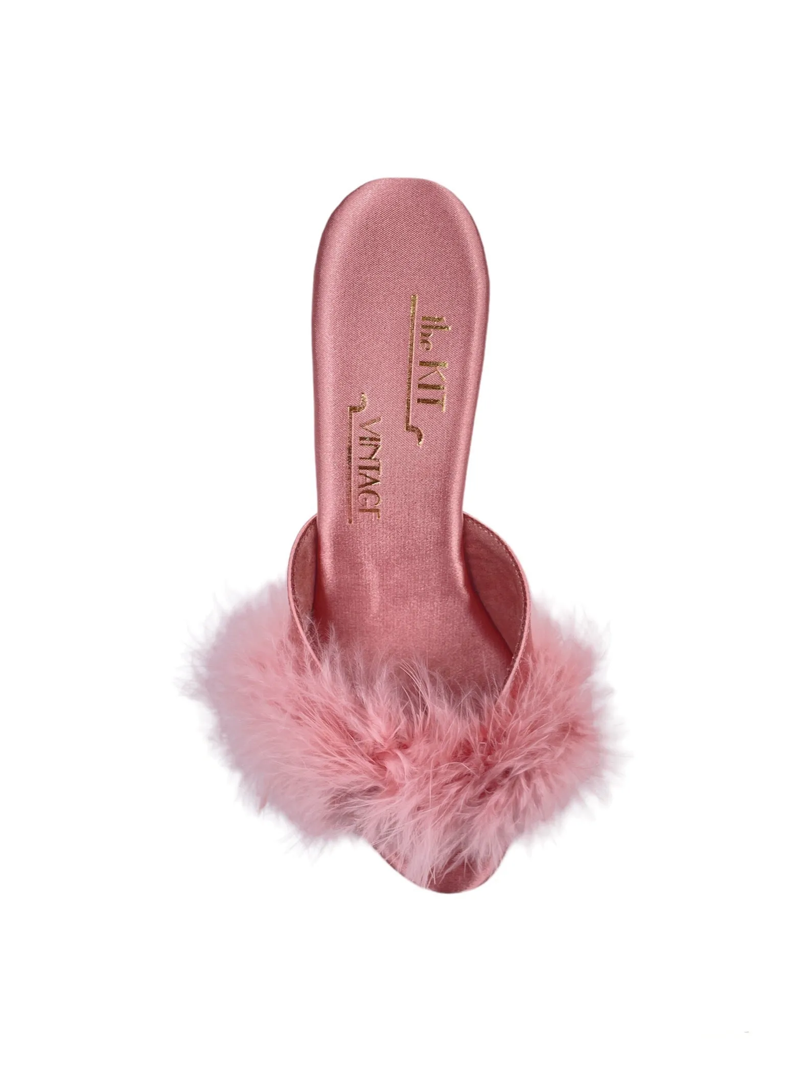 The Kit Vintage 1950's Style Marabou Feather Heel