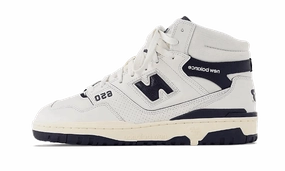 650R Aim Leon Dore White Navy hypoallergenic
