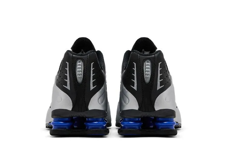 Nike Shox R4 Metallic Silver Black Racer Blue Sneaker Brands Anti Fatigue Insole