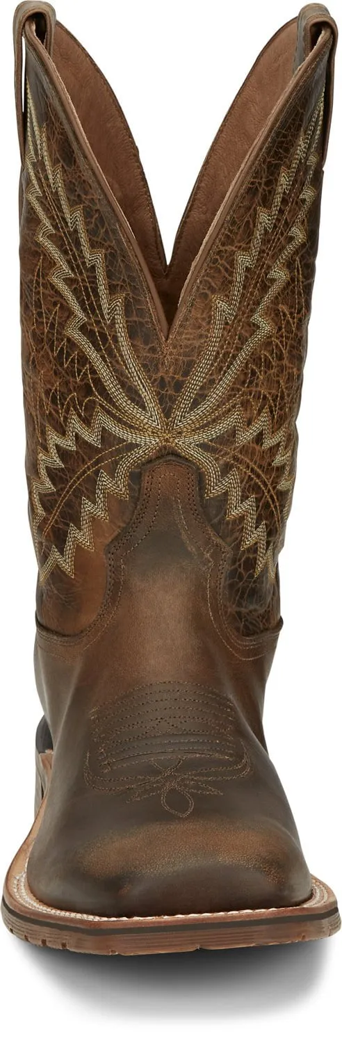 Tony Lama 11in Exotic Mens Oak Bowie Leather Cowboy Boots