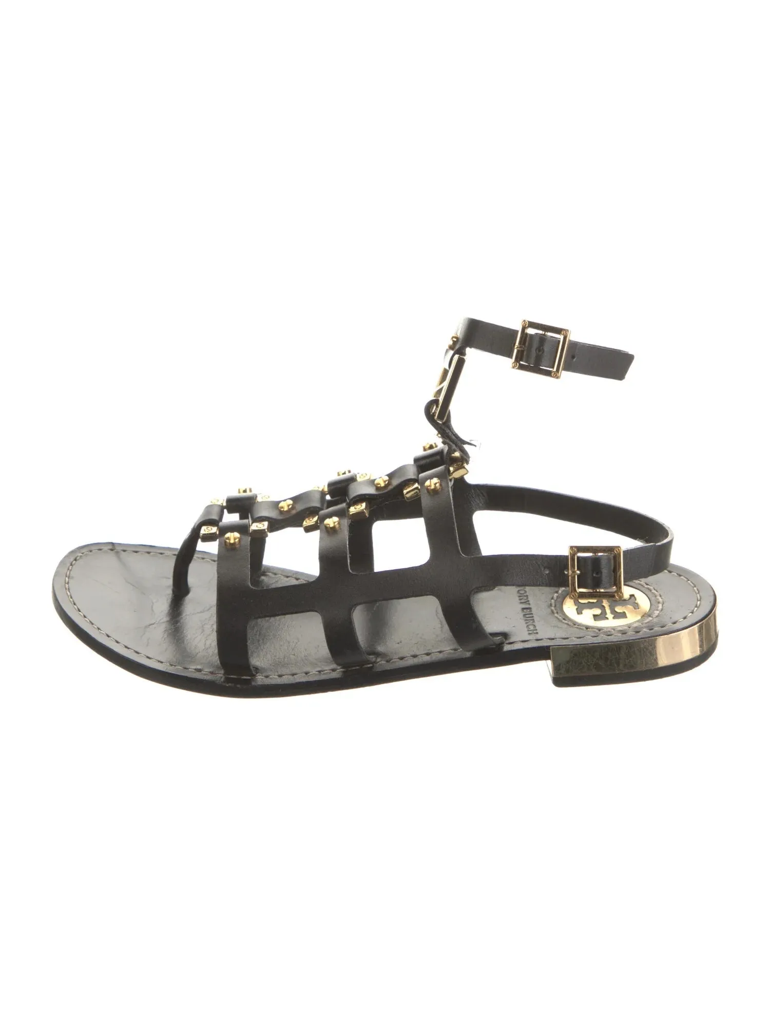 TORY BURCH LEATHER GLADIATOR SANDALS