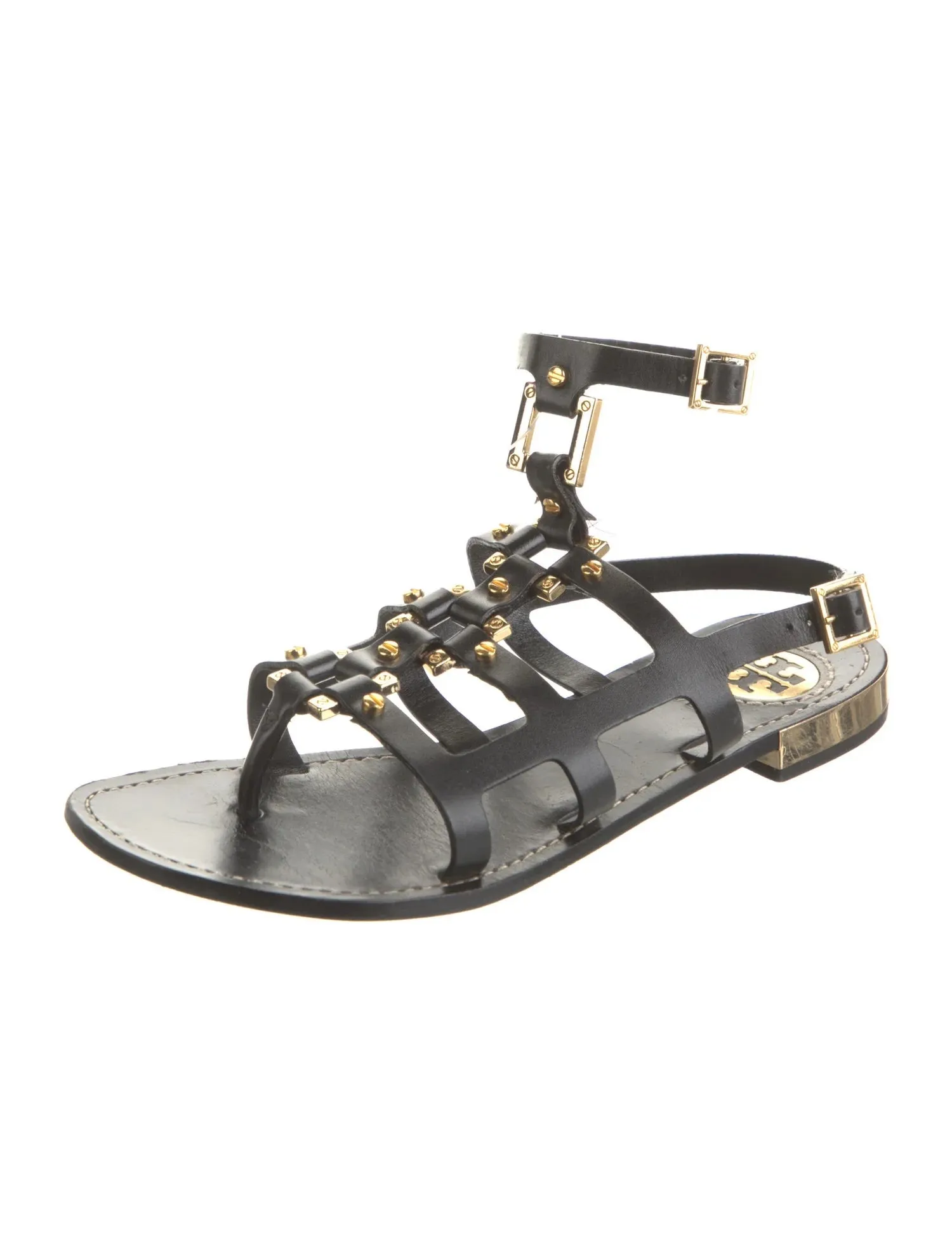 TORY BURCH LEATHER GLADIATOR SANDALS