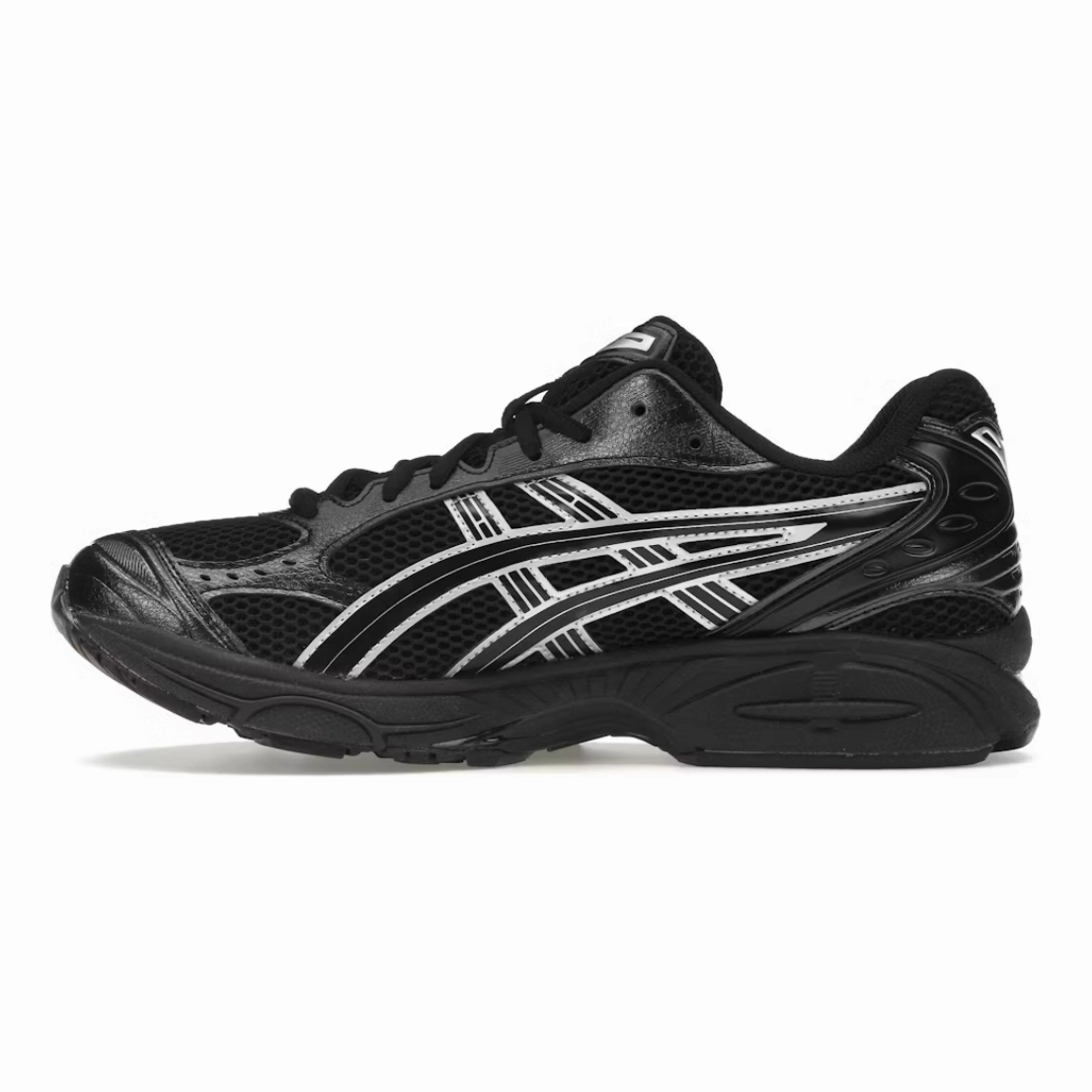 running in a cave area shoes ASICS Gel-Kayano 14 Black Pure Silver