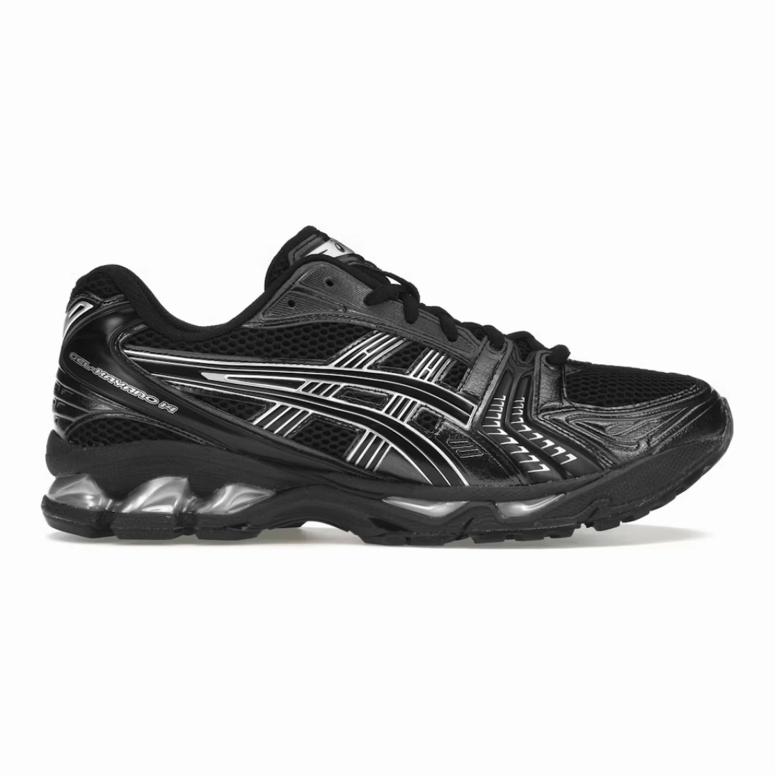 duathlon - running shoes Comfort Cuffs ASICS Gel-Kayano 14 Black Pure Silver