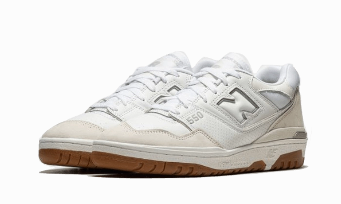 Ultra Cushioned Midsole Padded Arch New Balance 550 White Gum