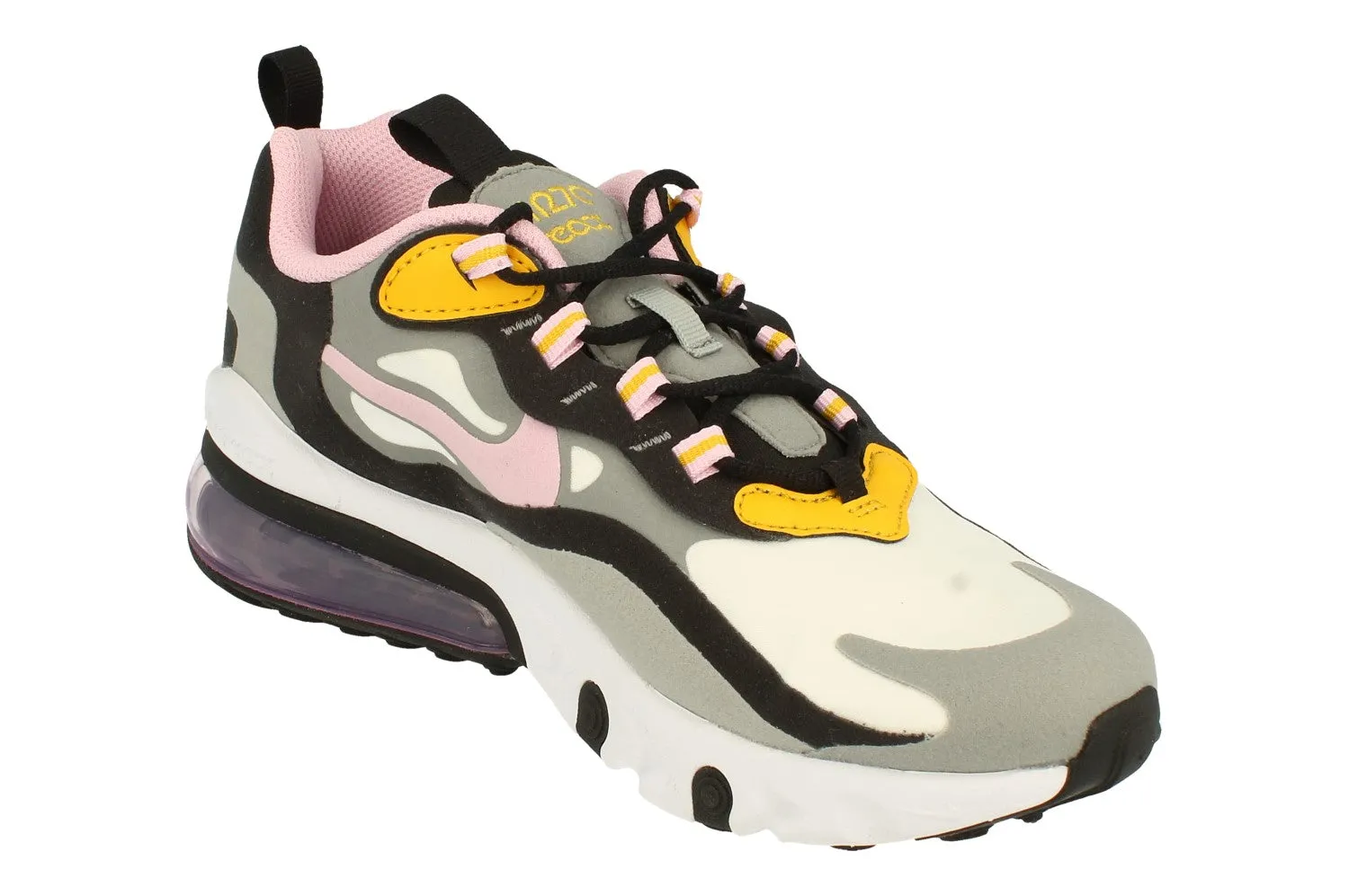 Wireless athletic shoes Nike Air Max 270 React GS BQ0103 017