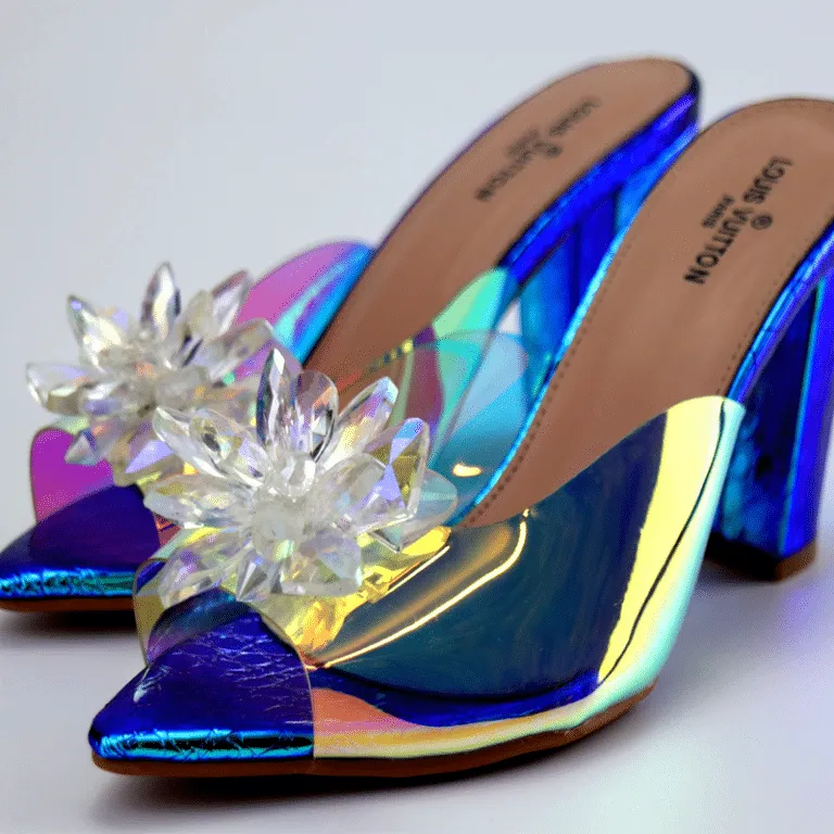 Transparent Hologram Diamond Buckle High Heels for Women #10390 #22
