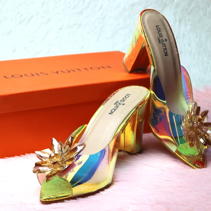 Transparent Hologram Diamond Buckle High Heels for Women #10390 #22