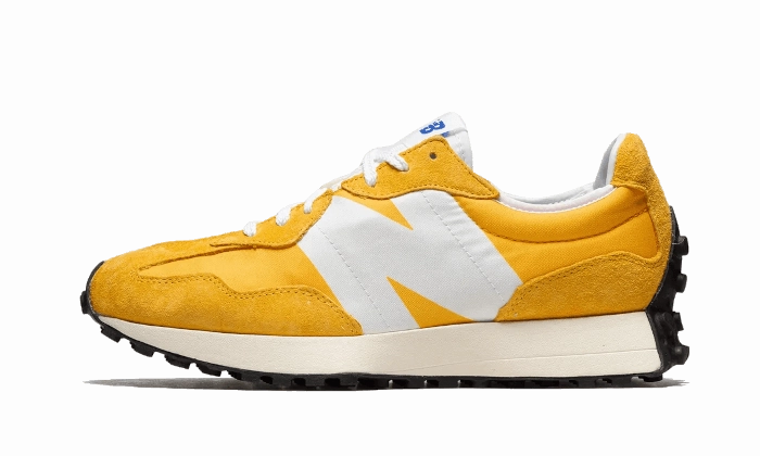 3D Knit Engineering No Seam Interior New Balance 327 Yellow