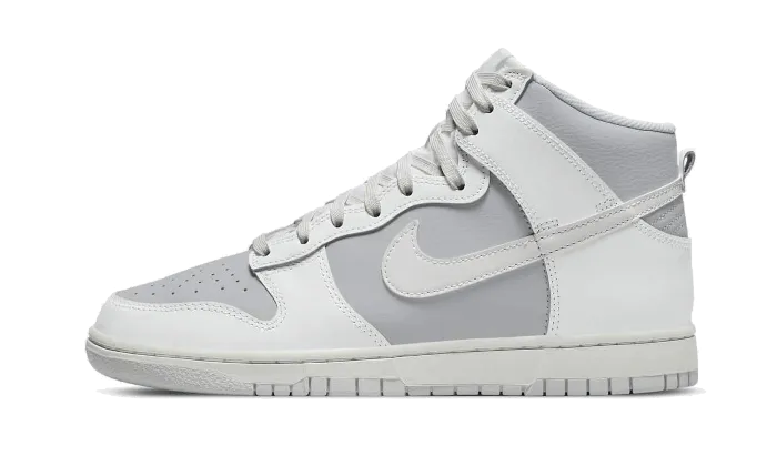 Lightweight Comfort Nike Dunk High Retro Grey White
