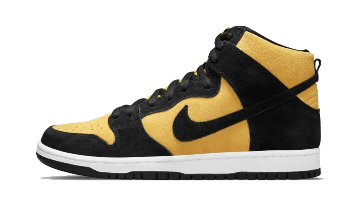 Nike SB Dunk High Pro Maize and Black Comfortable Padding Clean Silhouette
