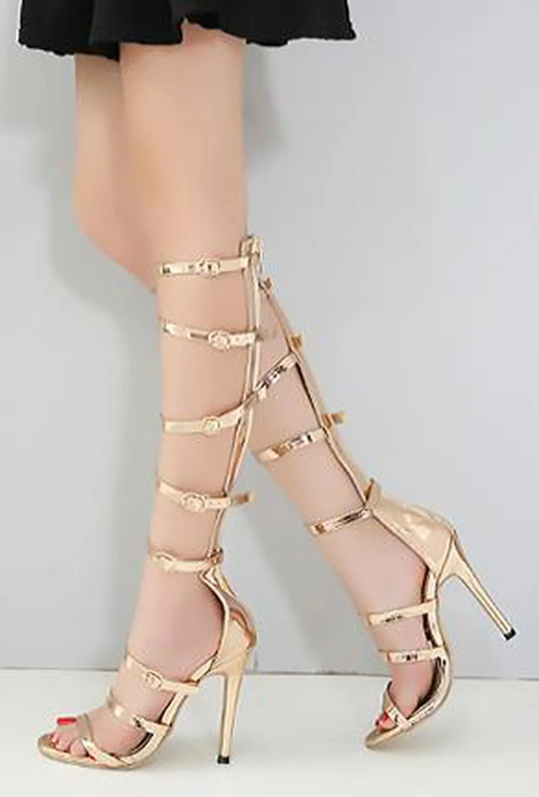TRINITY - SANDAL HEEL BOOTS