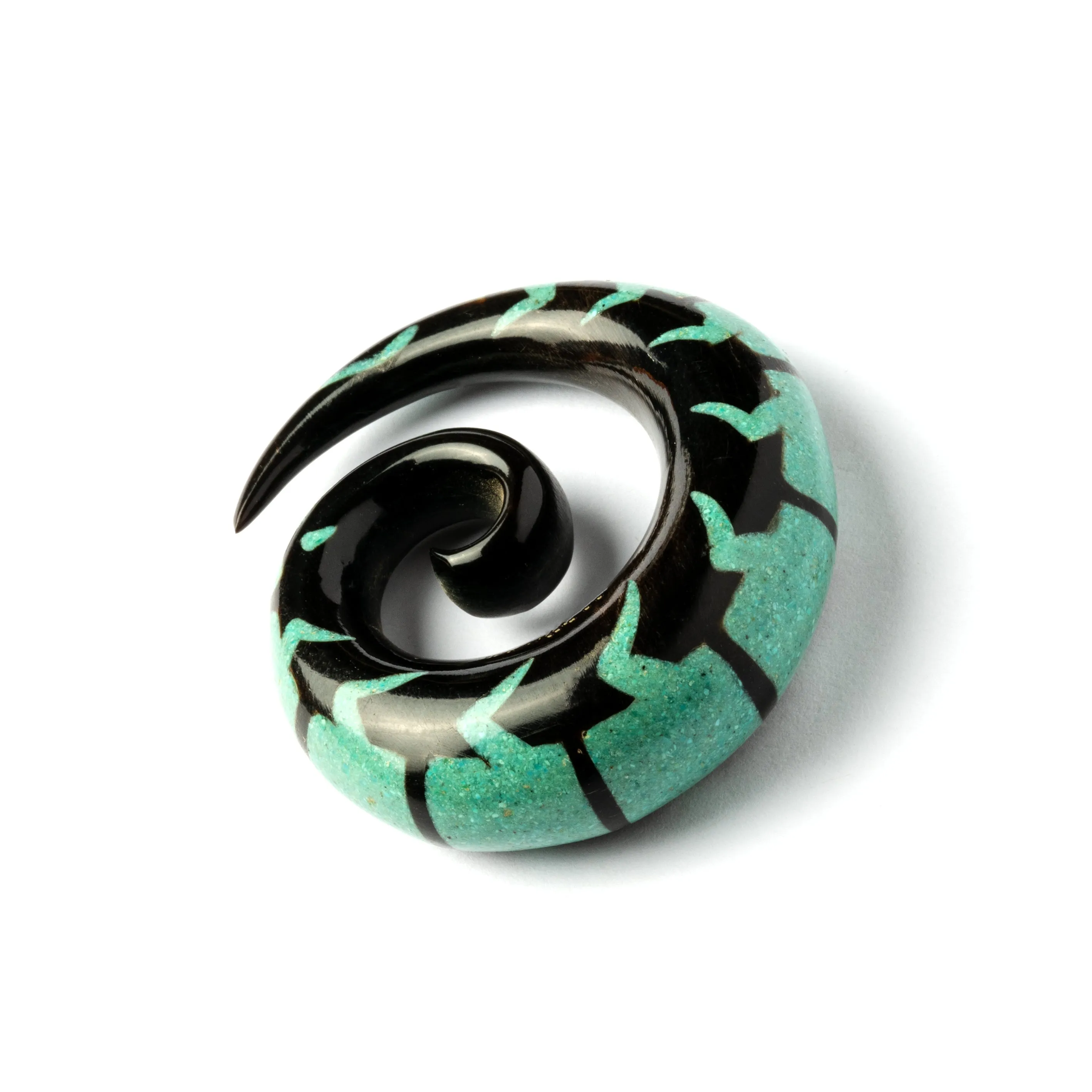 Turquoise Centipede Spiral Gauges