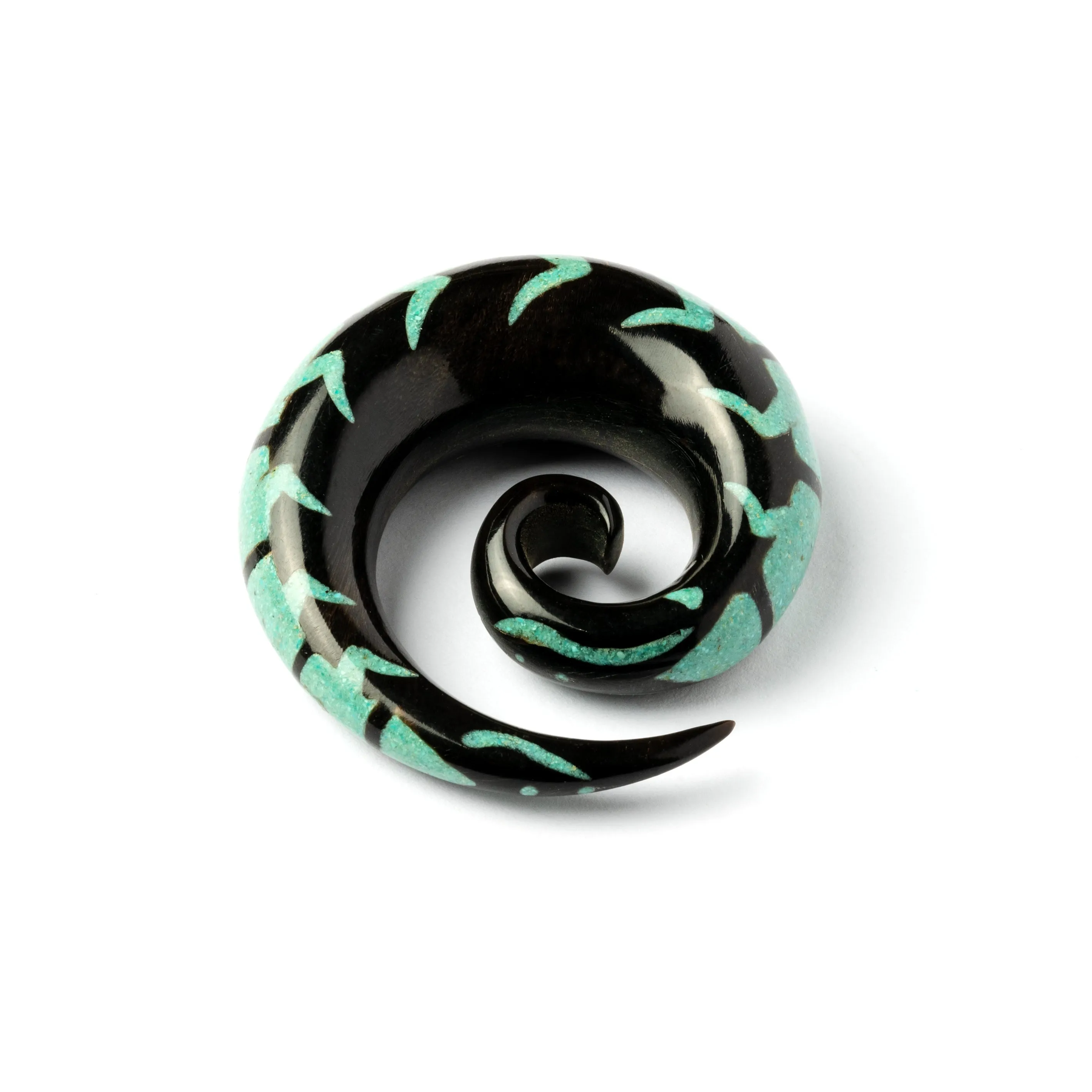 Turquoise Centipede Spiral Gauges