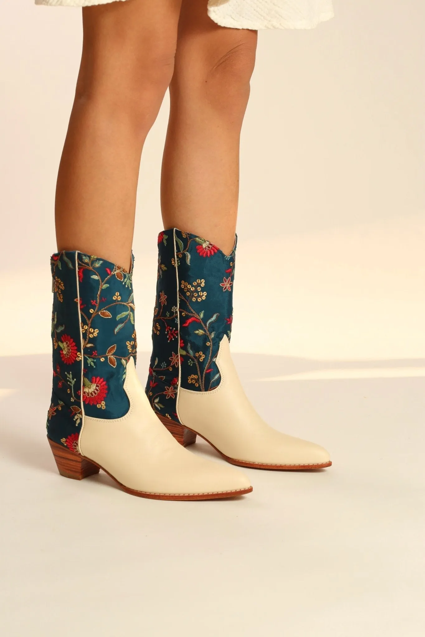 TURQUOISE WESTERN BOOTS BERNADETA