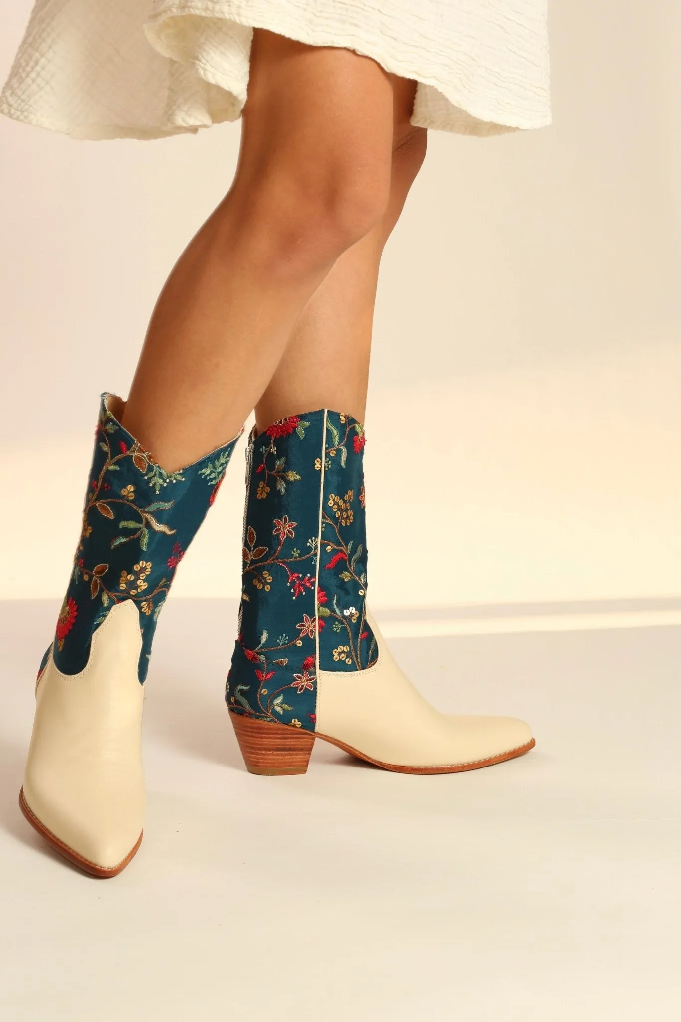 TURQUOISE WESTERN BOOTS BERNADETA