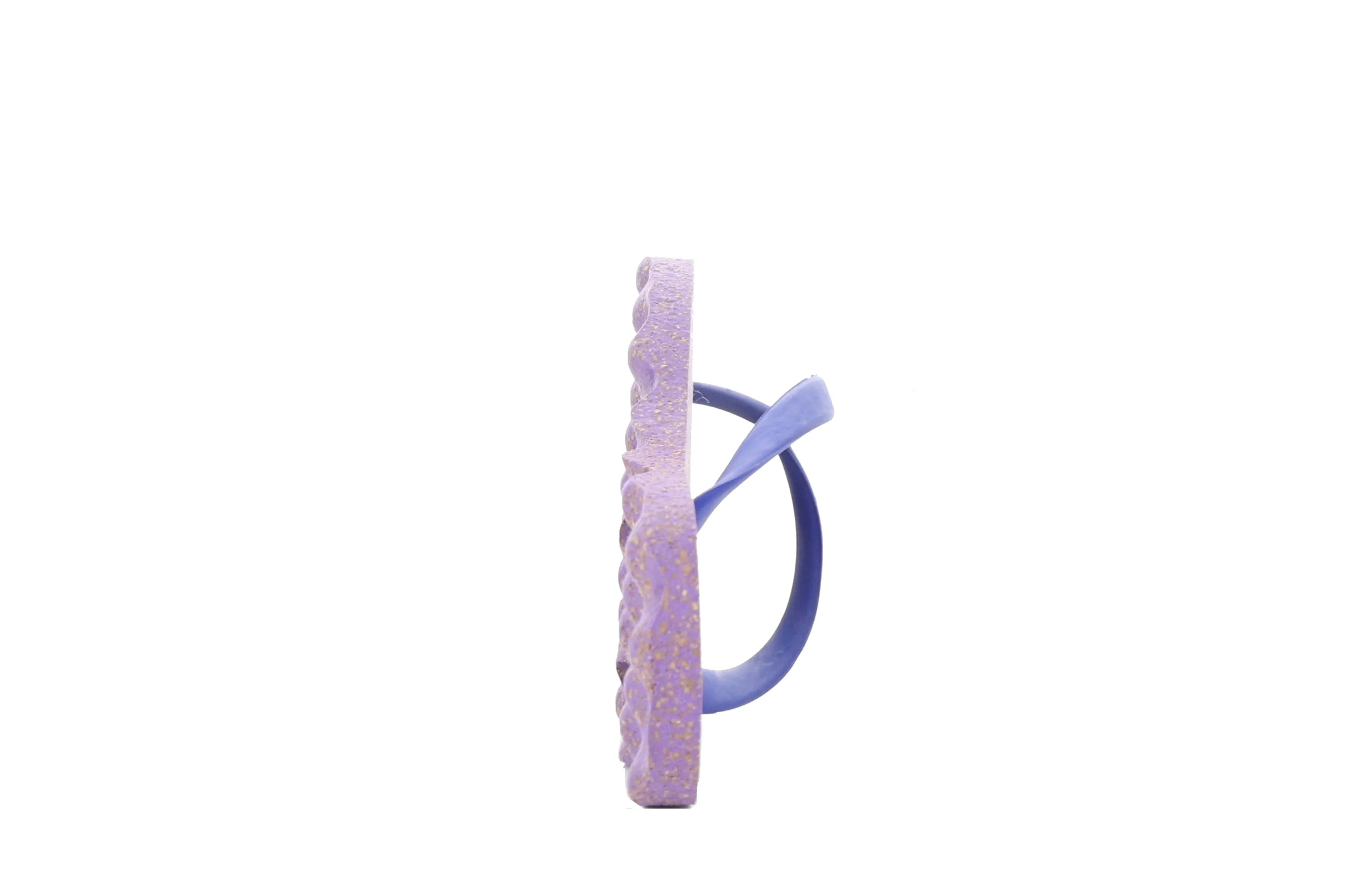 TURTLE_L Blue Rubber Strap Beach Flip-Flops
