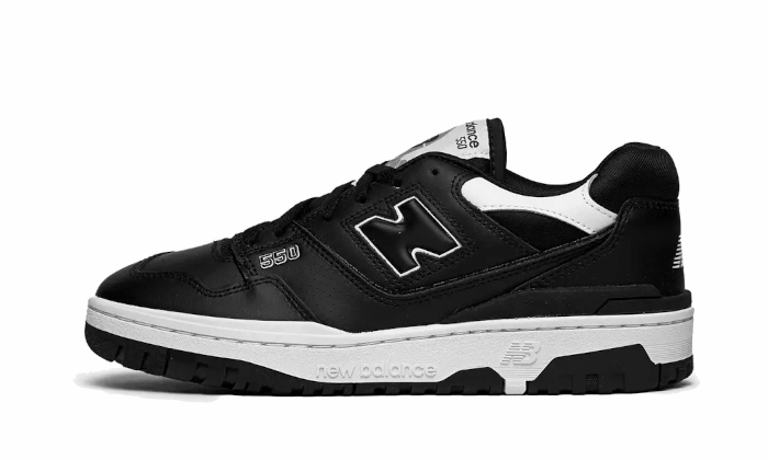Comfy Texture New Balance 550 Black White
