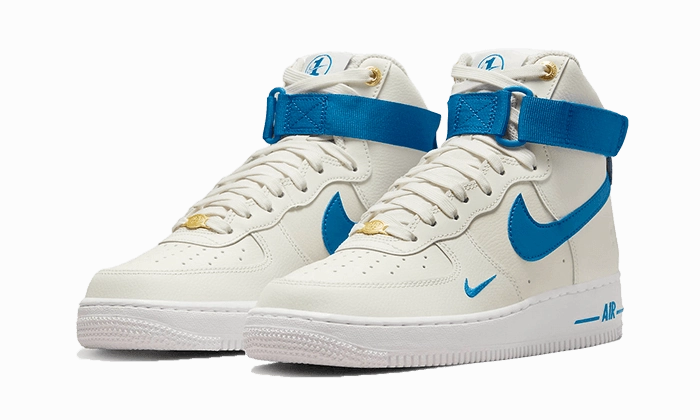 Nike Air Force 1 High 40th Anniversary White Blue Impact Diffusing Insoles Smooth interior