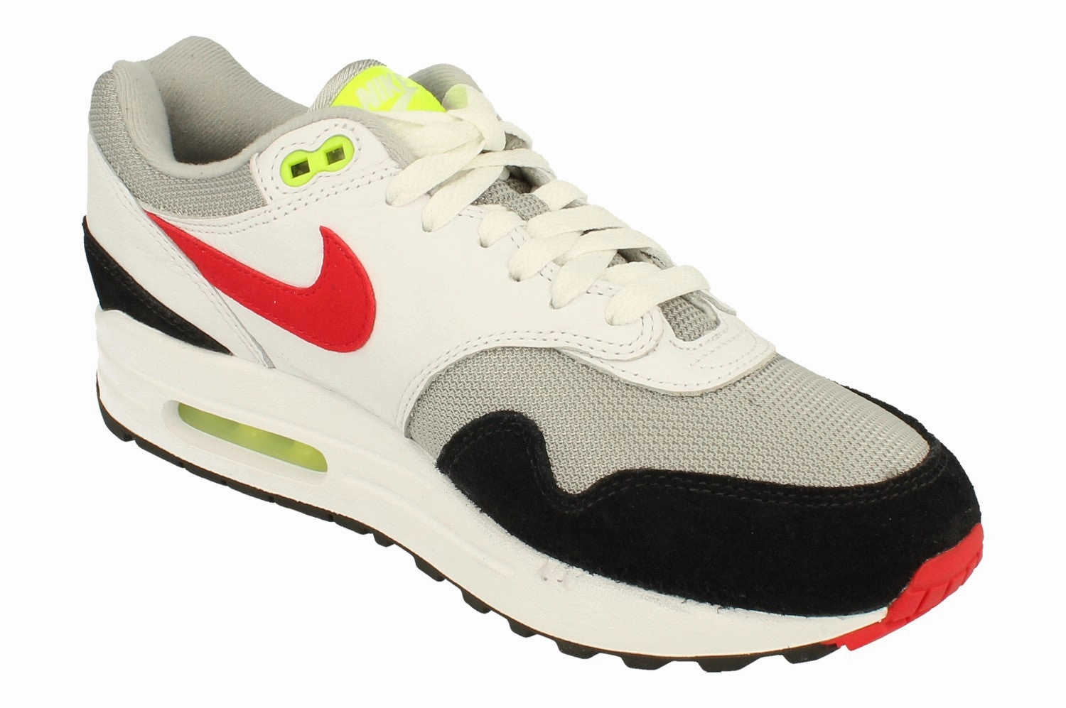 Nike Air Max 1 Mens Trainers Hf0105 100 Triple Layer Mesh Flexible Outsole Flexure