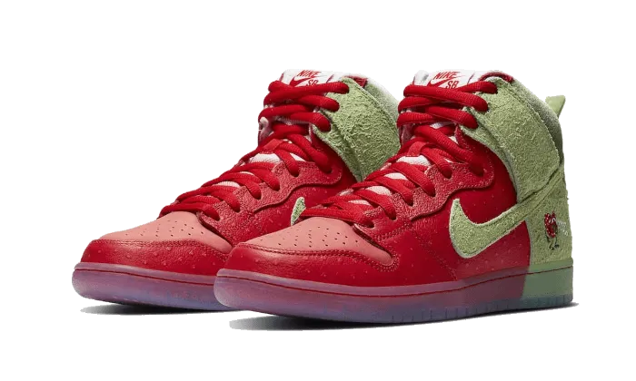 Cushioning Pods Walk Ease Nike SB Dunk High Pro QS Strawberry Cough