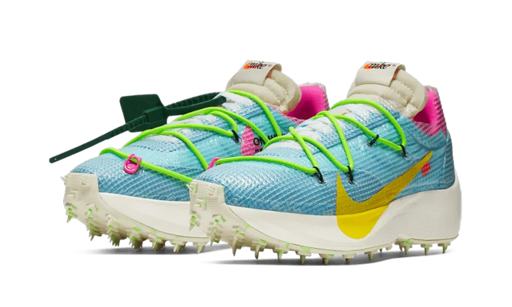 Vapor Street Off-White Blue Yellow non - branded running shoes running on sand