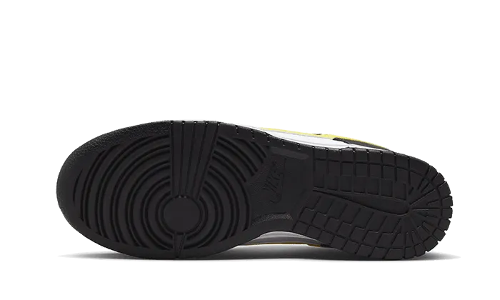 Dunk Low Black Yellow White padded interior shoes