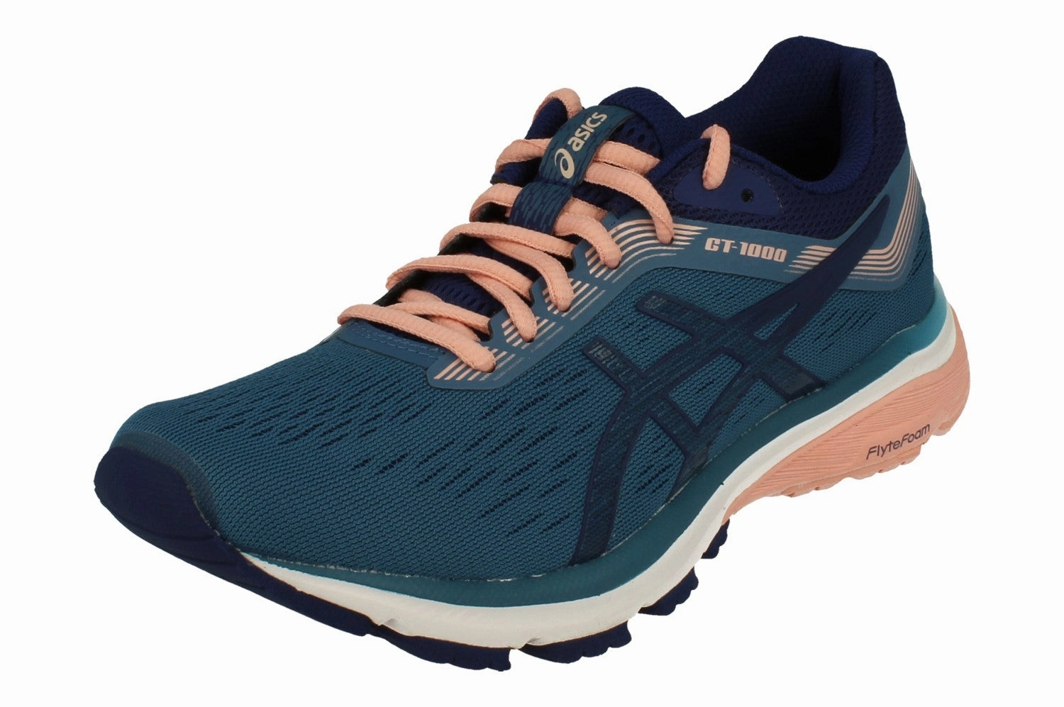 running on a gravel track shoes Asics Gt-1000 7 Womens 1012A030 400