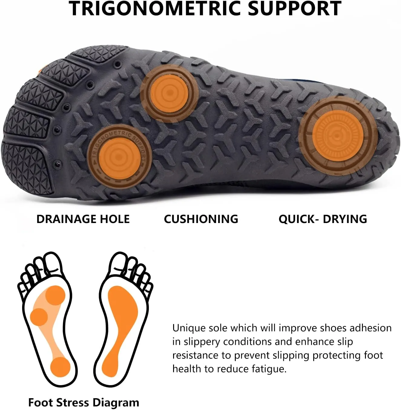 Water Shoes Mens Womens Aqua Quick-Dry Barefoot Athletic Sport Shoes for Outdoor Surfing Kayaking Walking Hiking