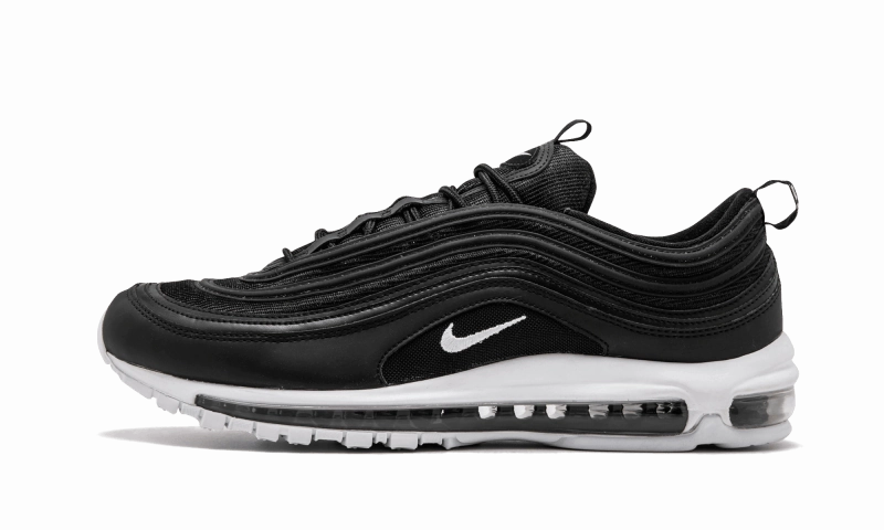 Nike Air Max 97 Black White Swoosh Flexible Torsion System Walk Friendly