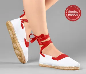 White basque espadrilles