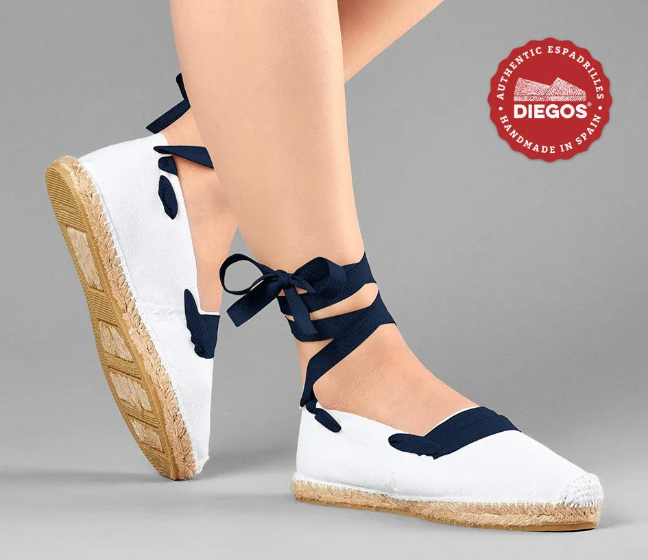 White basque espadrilles