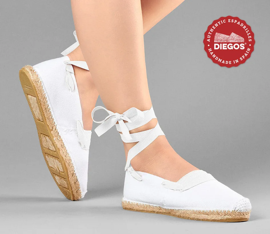White basque espadrilles