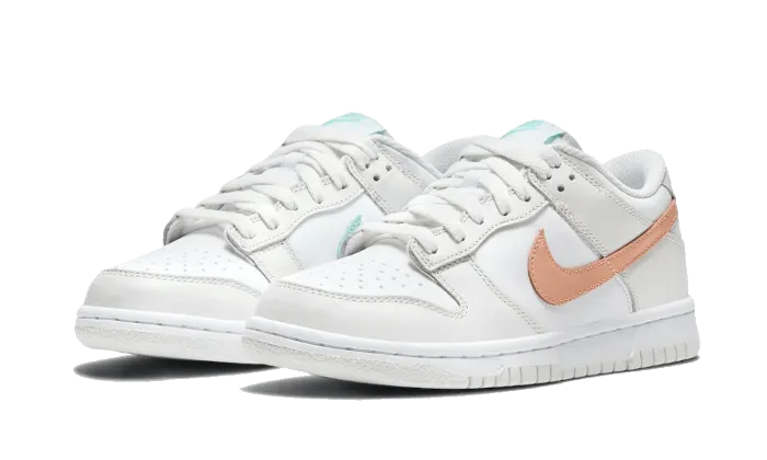 Rebound Boost Technology Nike Dunk Low White Bone Peach Aqua