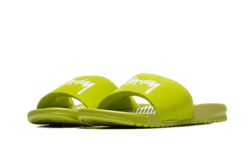 Benassi Stussy Bright Cactus suede shoes multi-color