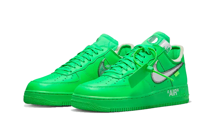 Nike Air Force 1 Low Off-White Light Green Spark Versatile Fit Stand Long