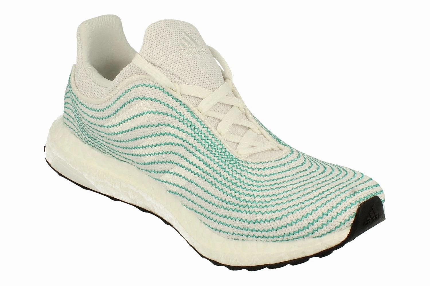 Adidas Ultraboost Dna Parley Mens Sneakers EH1173 running in a bike lane area shoes