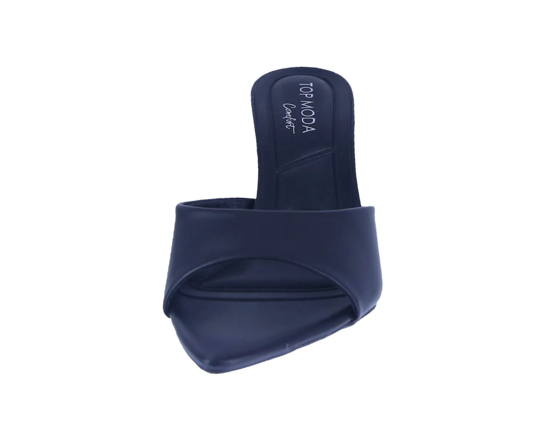 WOMAN'S HEELS BLACK PU LEATHER SUSAN-1
