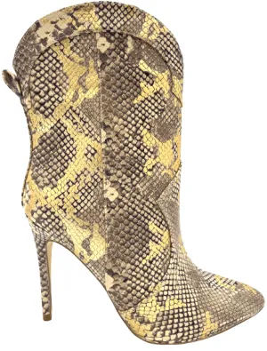 Women Pointed Toe Stiletto High Heel boots Booties Hibiscus-47 By Anne Michelle