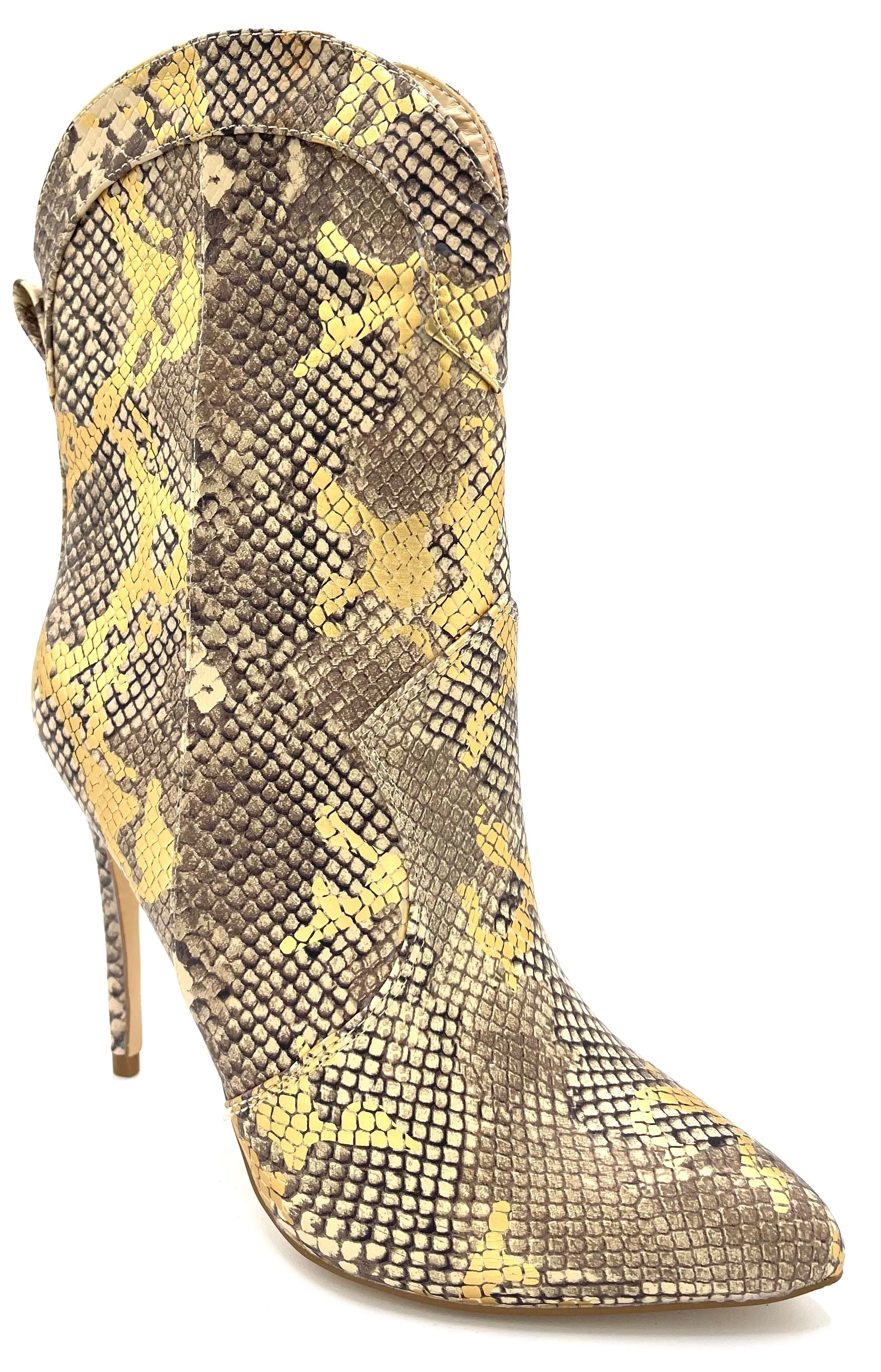 Women Pointed Toe Stiletto High Heel boots Booties Hibiscus-47 By Anne Michelle