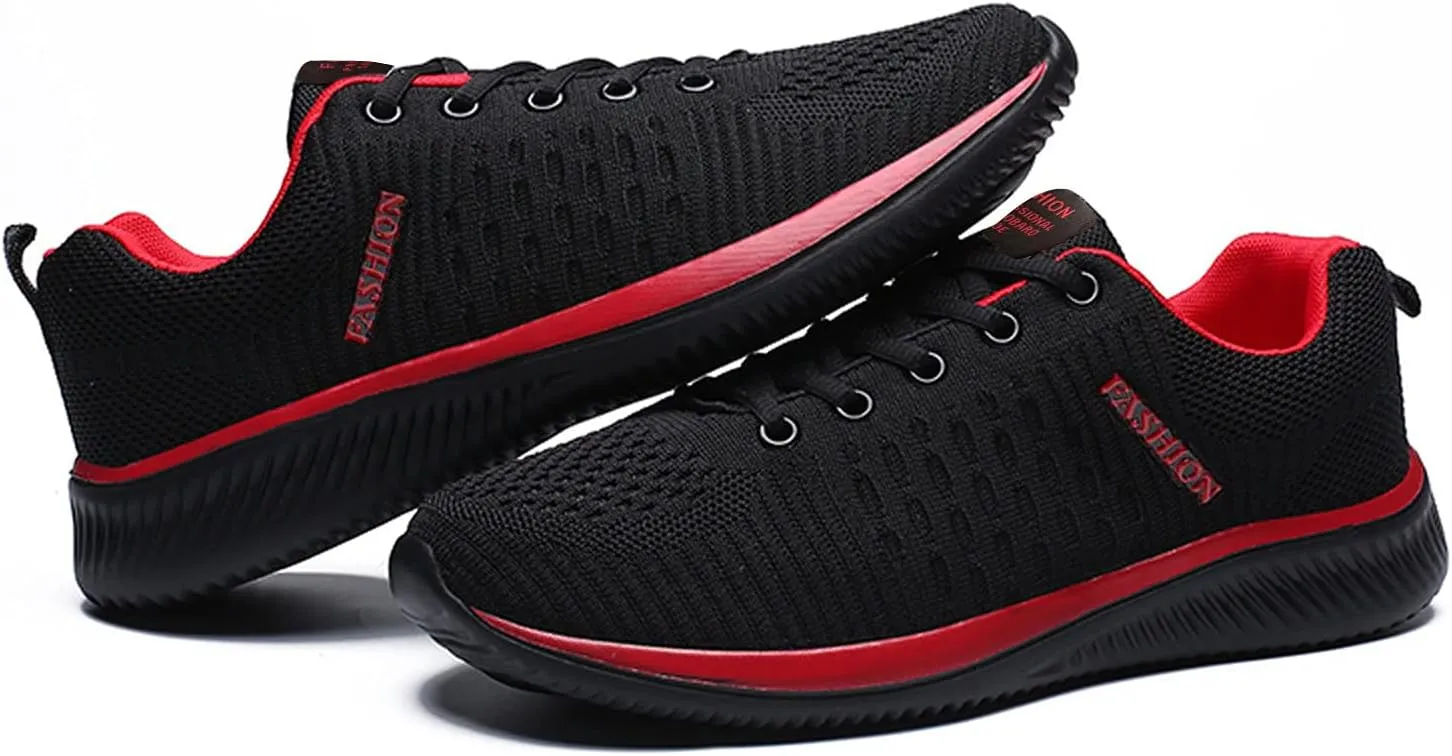 Women's Fashion Sneaker Non Slip Lace Up Comfort Women's Work or Walking Sneakers White Running Shoes for Women Woman Loafers Shoes Black Sneakers Women