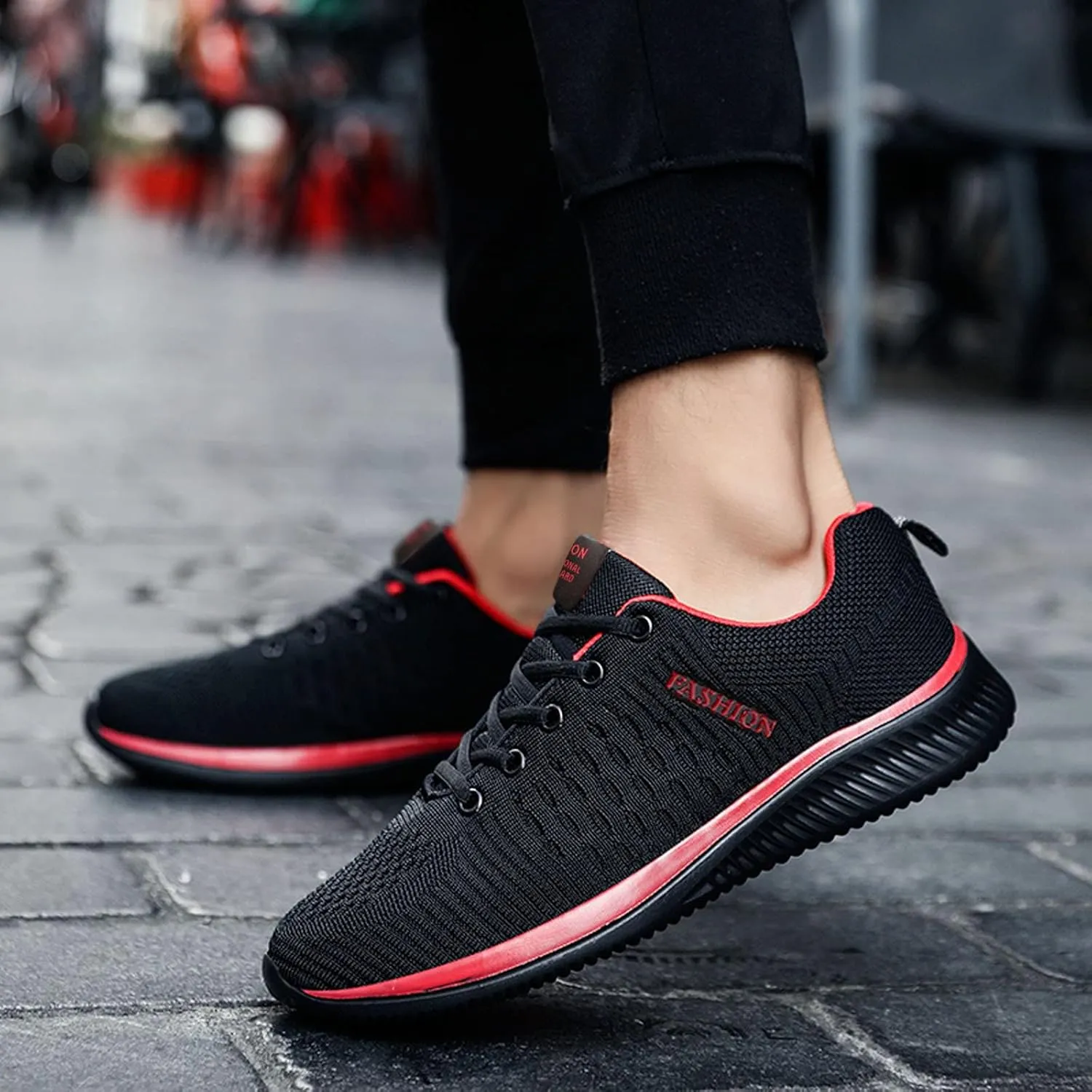 Women's Fashion Sneaker Non Slip Lace Up Comfort Women's Work or Walking Sneakers White Running Shoes for Women Woman Loafers Shoes Black Sneakers Women