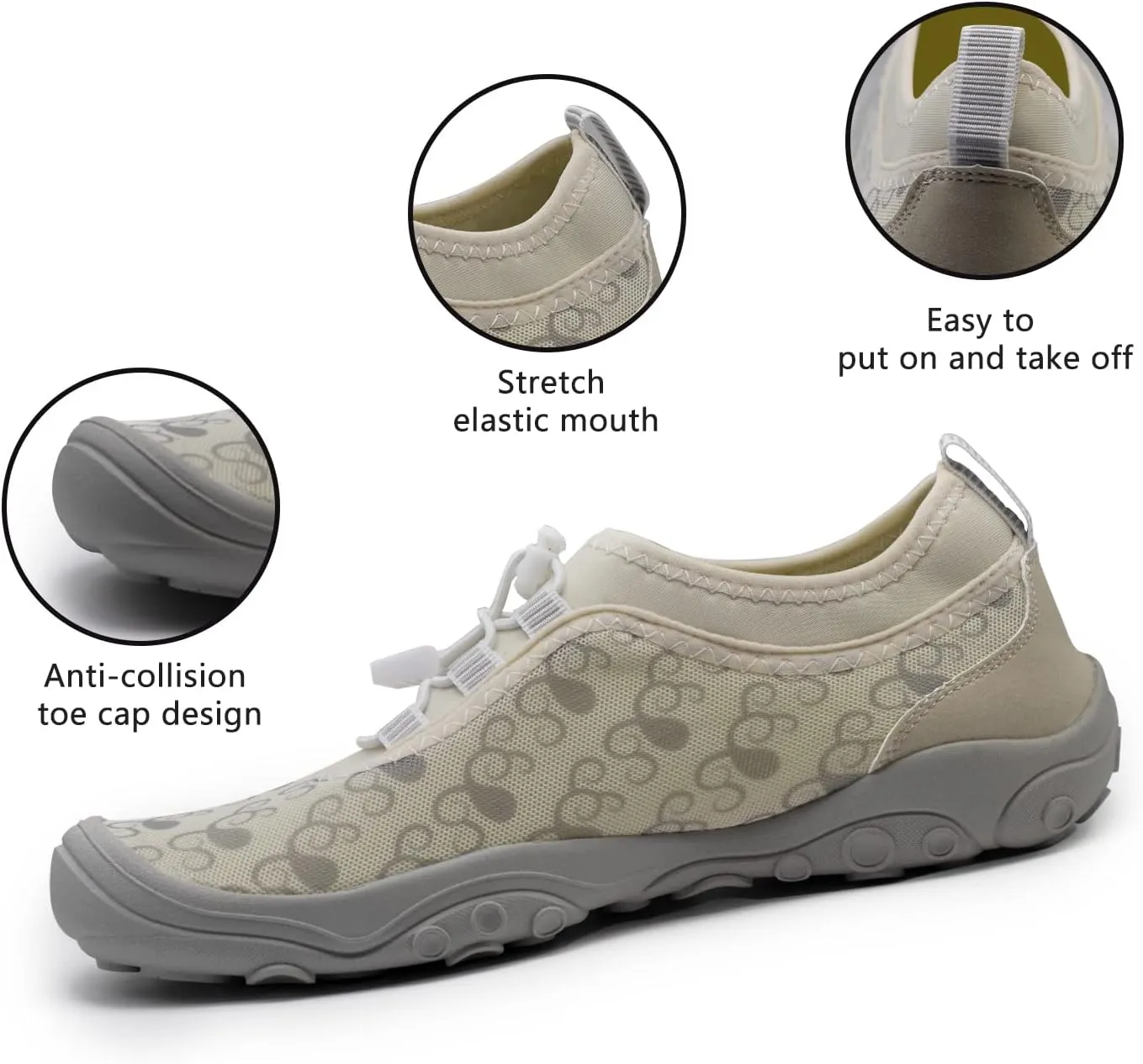 Womens Mens Water Shoes Barefoot Quick Dry Aqua Sports Shoes for Pool Beach Surfing Walking Kayaking